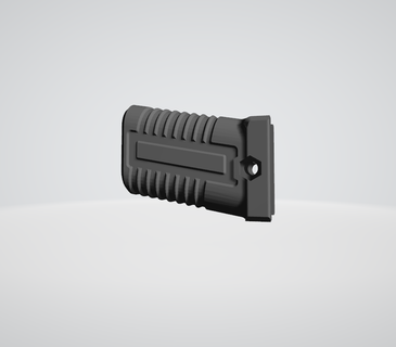 picatinny grip airsoft ris rail army gun tactical foregrip attachment mlok 3d print model - Mito3D