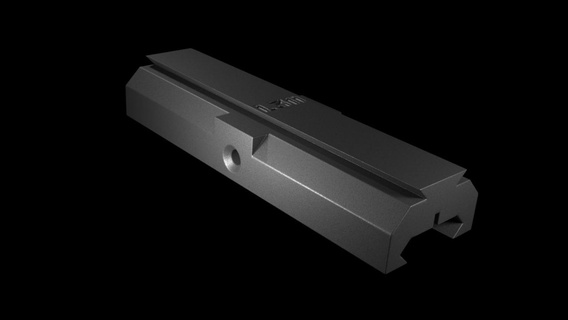 picatinny rotaia adattatore 11mm 20mm 22mm scopo l96 m24 ak m4 ar15 cyma l3d airsoft pistola 3d print model - Mito3D