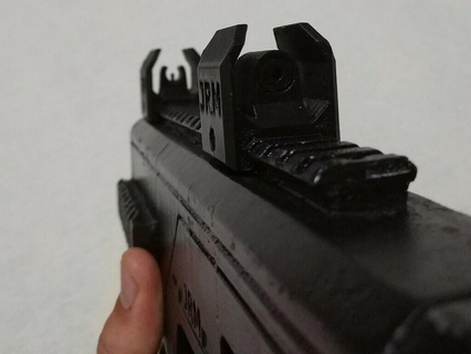 picatinny rail iron sights airsoft accesories man sport outdoors 3d print model - Mito3D