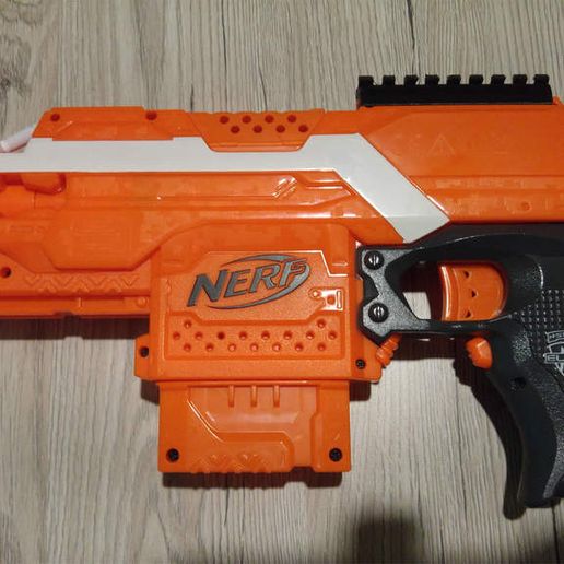 picatinny rail nerf stryfe game toy accessories 3D print model - Mito3D