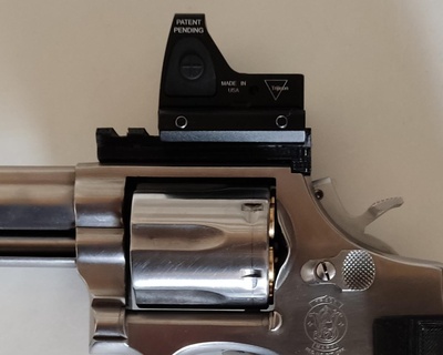 picatinny trilho revólver s w 686 ferreiro Wesson adaptador 3d print model - Mito3D