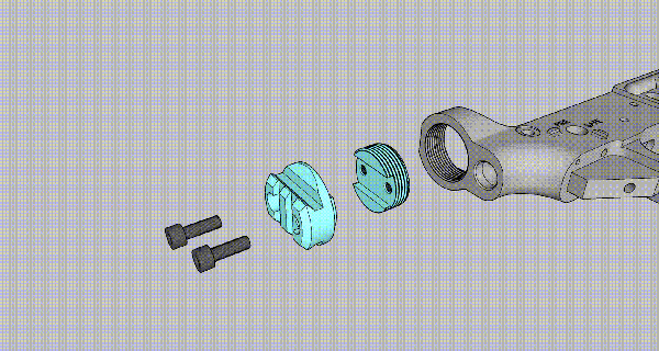 picatinny stock brace adaptor mpx - mcx Gadget stock/brace 3d print model - Mito3D