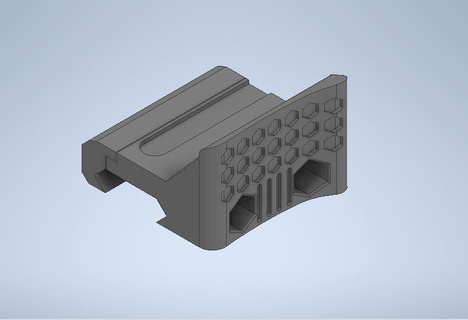 picatinny pulgar apretón 3d print model - Mito3D