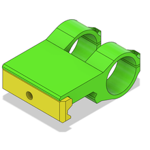 Picatinny güç banka flaş ışık Kulp destek araç airsoft 20mm 3d print model - Mito3D