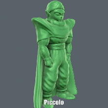piccolo easy print support art sculpture dragon ball supportless dbz sleeve anime cartoon figure model 3d print model - Mito3D