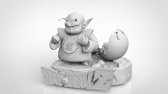 piccolo jr Art dbz buu vegeta goku dragon ball z garlic 3d print model - Mito3D