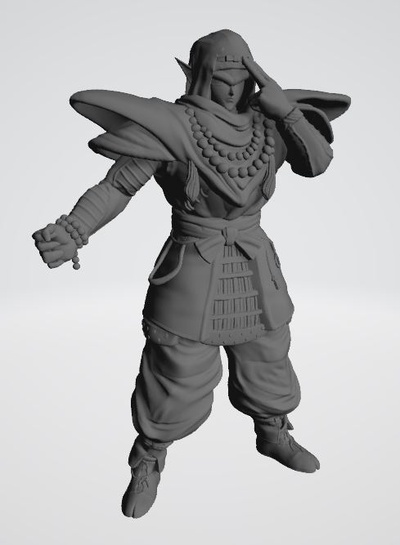 ottavino shogun gioco zombidi arte giocattolo miniatura giochi guerra serie drago palla goku fantasia medievale cavaliere 3d print model - Mito3D