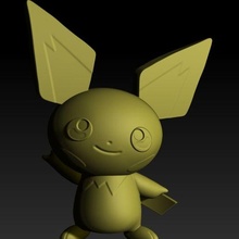 pichu Jeu Pokémon Pikachu 3d print model - Mito3D