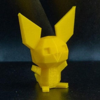 pichu low poly pokemon Game low-poly lowpoly faceted gen 2 ii second generation figure pokémon 3d print model - Mito3D