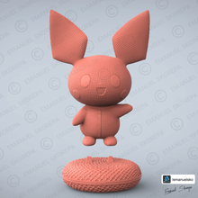 pichu woole a arte picareta pikachu pokemon fios nintendo figura 3d print model - Mito3D