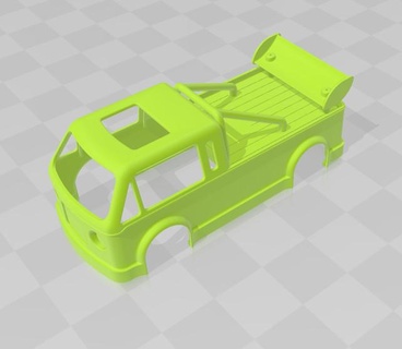 pick up Rennfahrer 1 10th rc Crawler Rccrawler 10 Rahmen 3d print model - Mito3D