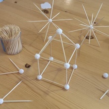 scegliere costruire stuzzicadenti edificio doots attaccamento divertimento architettura rombicubottaedro giocattolo creativo 3d print model - Mito3D
