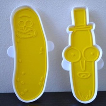 picke rick poopy butthole cookie cutter pack stamp cortador galleta and morty pickle mr 3d print model - Mito3D