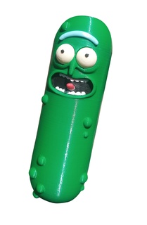 pepinillo almiar juego Morty picklñe sanchez tv serie animación réplica personaje arte fan 3d print model - Mito3D
