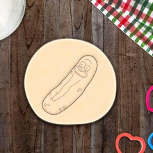 pickle rick cortador de galletas casa conjunto sello las cookies cithen los cortadores juego morty 3d print model - Mito3D