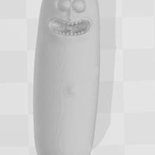 pickle rick key chain fashion keychain cute morty 3d print model - Mito3D