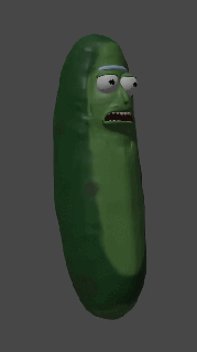 pickle rick stl pickle rick rick morty vegetable pickle green rick morty scifi  3d print model - Mito3D