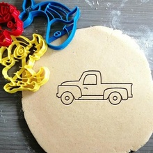 pickup truck cookie cutter car vehicle baking dough shape kitchen bake cookies speculoos 3d print model - Mito3D