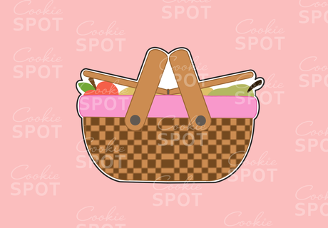 picnic basket cookie cutter 3d print model - Mito3D