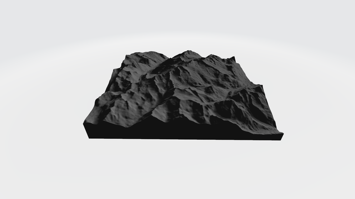 pico aneto spain 3d map topography stl pyrenees highest peak 3 404 meters mountaineering glacier-clad summit pyrenean landscape ascent outdoor enthusiasts natural beauty 3d print model - Mito3D