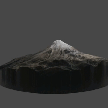 pico chateado vulcão citlalt petl montanha México 3d print model - Mito3D
