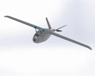 pico talon - 3d printed fpv plane rcplane aircraft drone uav wing airplane 3d print model - Mito3D