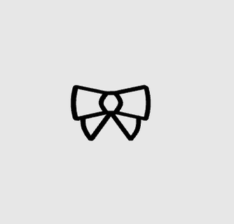 pictogram bow tie 3d print model - Mito3D