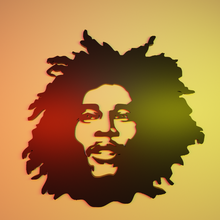 picture bob marley art decoration table 3d print model - Mito3D