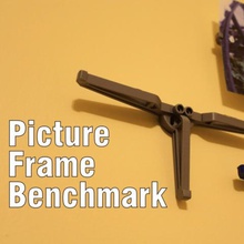 picture frame benchmark home benchmarks cad cali calibration test floating photo photography remix 3d print model - Mito3D