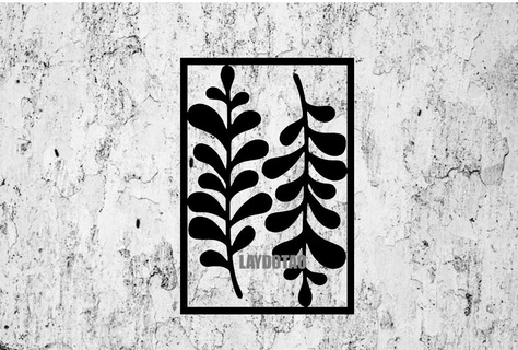 picture leaf wall decoration Home sheet from 3d print model - Mito3D
