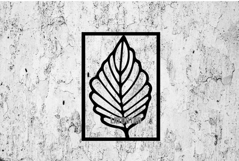 picture leaf wall decoration Home sheet from 3d print model - Mito3D
