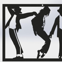 image Michael Jackson table blanc noir décoration Accueil maison photos Danse Danseur composition mur pop Roi artiste tmdsolutions 3d print model - Mito3D