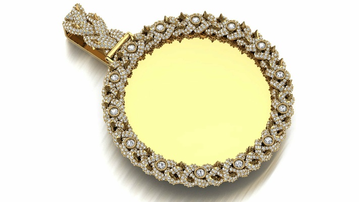cenário pingente joalheria jóias argolas anel anéis ouro prata brincos brinco branco ayyaz166 dólar pendente imagem 3d print model - Mito3D