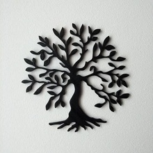 picture tree pla table little square pendant art 3d print model - Mito3D
