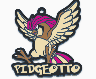 pidgeotto keychain pokemon 17 first generation pidgeotto pok mon keychain 3d printing collectible accessory design beauty details fans gift love force flight ave evolution team power capture fun  3d print model - Mito3D