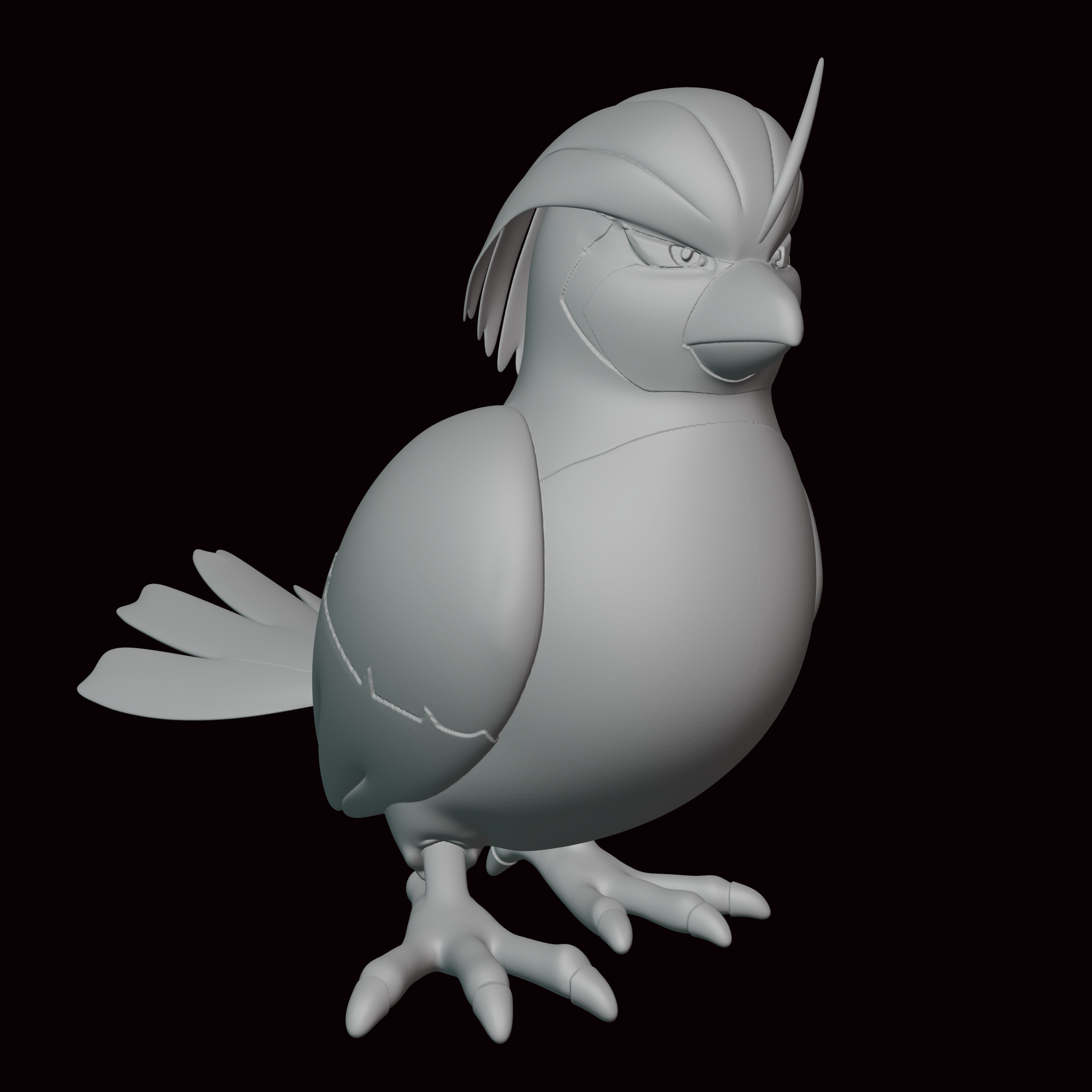 pudgeotto Pokémon Zahl Statue Videospiel Videospiele Miniatur Skulptur Fan Art Figur Kanto go 3D print model - Mito3D