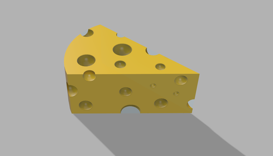 piece cheese toy 3d print model - Mito3D