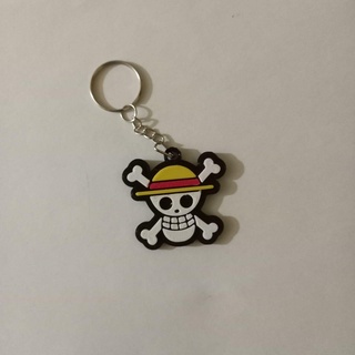 piece logo keychain anime skull luffy op multicolor 3d print model - Mito3D
