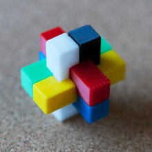 6 piece puzzle game 3d print model - Mito3D