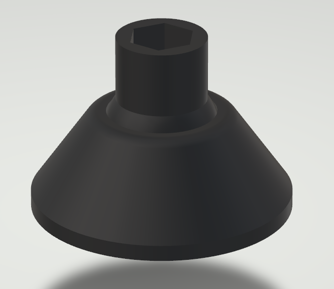 piedino girevole supporto livello 3D print model - Mito3D