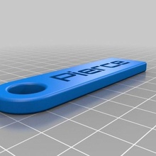 pierce key chain customized accessories 3d print model - Mito3D