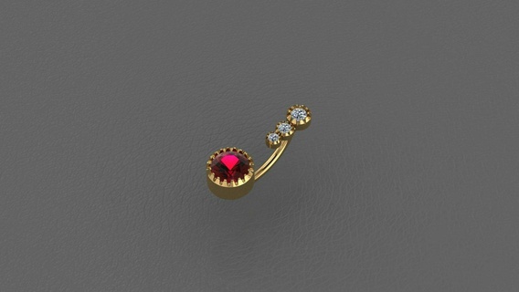piercing Jewelry 3d print model - Mito3D