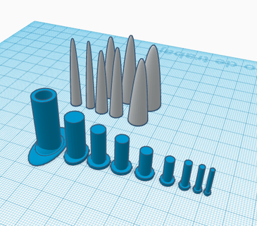 piercing expansor conjunto 3d print model - Mito3D
