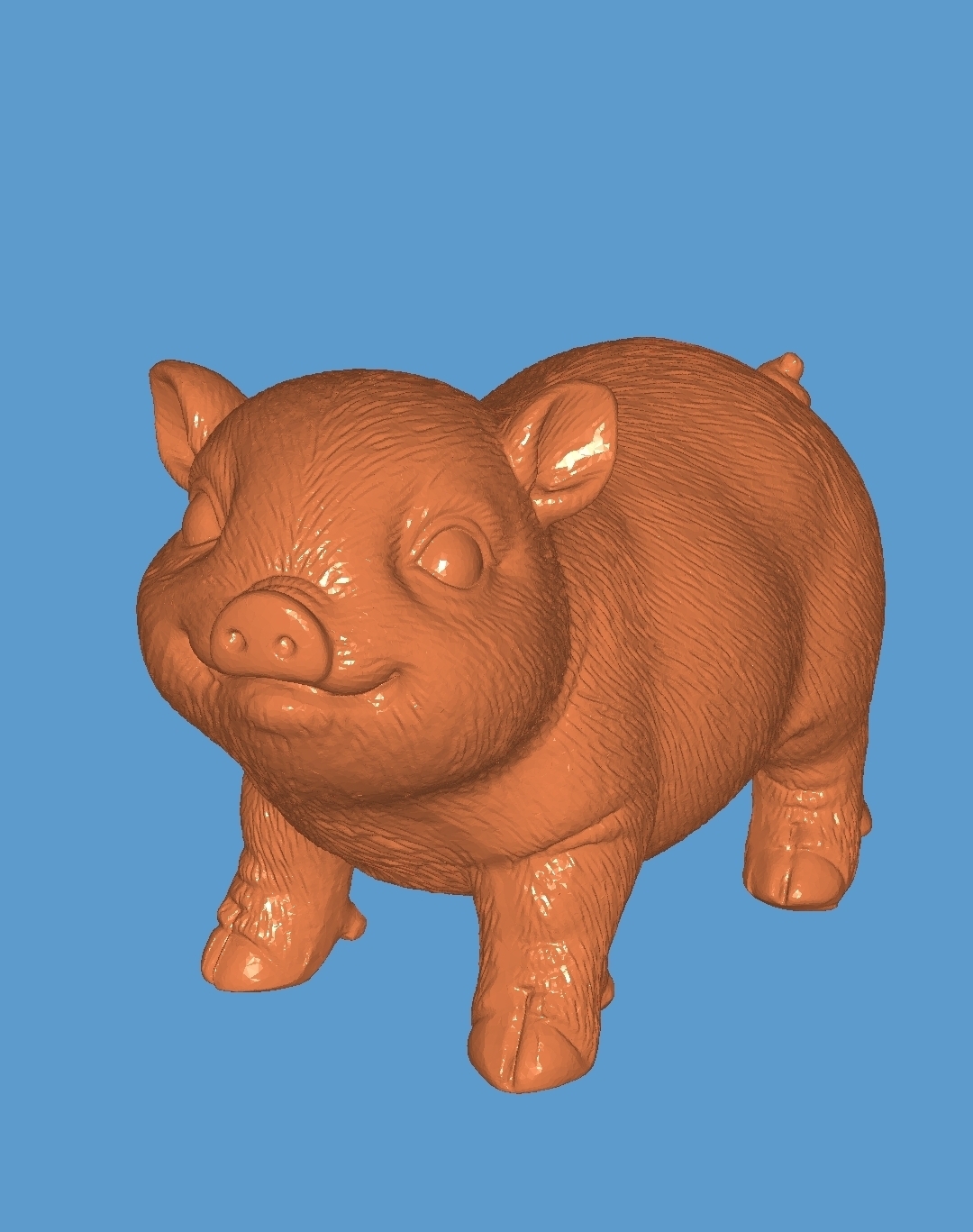 pig 3D print model - Mito3D