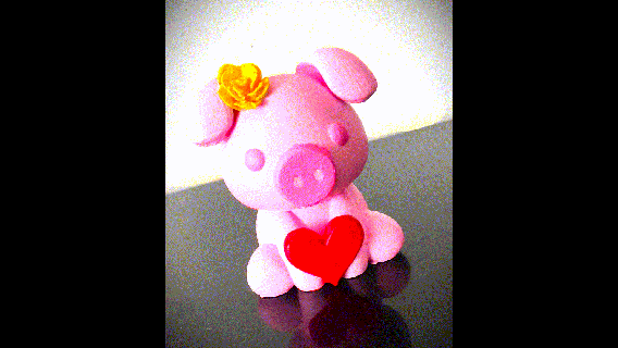 pig pig pig cute love toy cool  3d print model - Mito3D