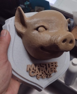 domuz oymacılık plak domuz plak 3d print model - Mito3D