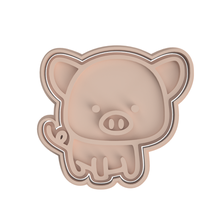 porco biscoito cortador animal Rosa porquinho Sapo Fazenda 3d print model - Mito3D