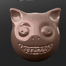 Schwein Kopf Kunst Drachen drucken Realität seltsam Monster 3dprint Alein 3d print model - Mito3D