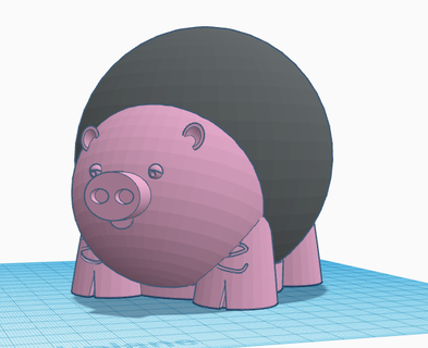 pig holder echo dot 4th 5th gen alexa 3d print model - Mito3D