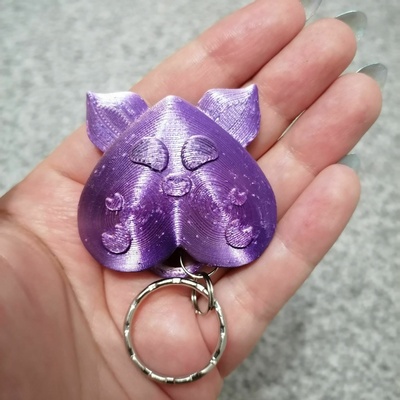 pig keychain animal cute 3d print model - Mito3D